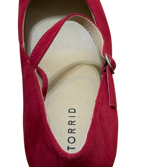 NEW Torrid Red Mary Jane Block Heel Shoes Size 10WW Womens Dress Shoes - Picture 9 of 11